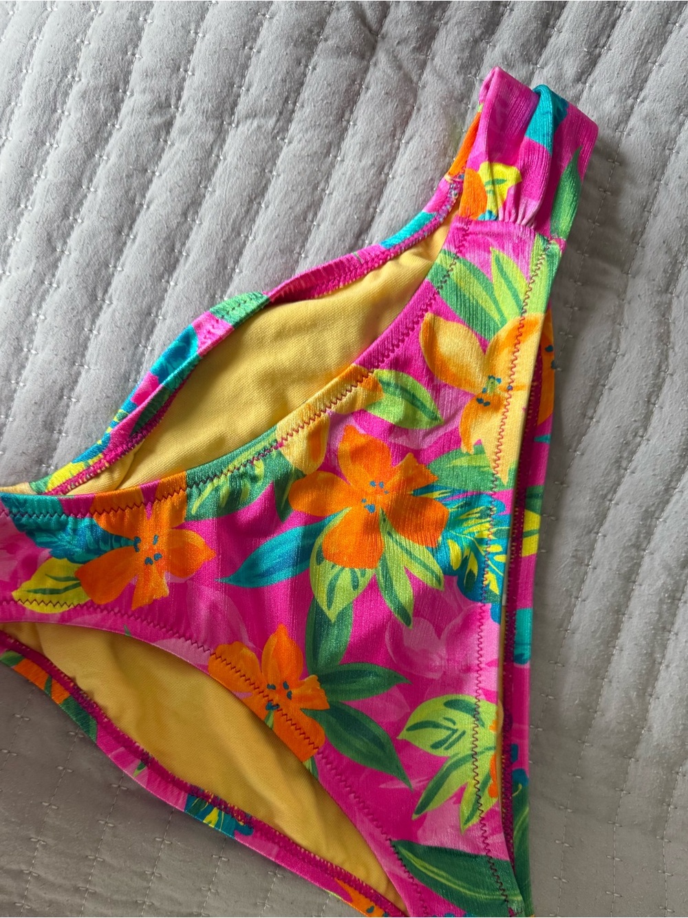 Jessica Simpson Pink Floral Tropical Bikini Bottom